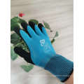 Water repellent micro foam latex crinkle working glove for construction